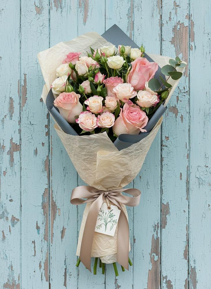 Букет цветов из: Розы в Верхнем Мамоне