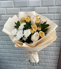 Букет цветов из:  Розы и Хризантемы в Верхнем Мамоне