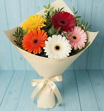 Букет цветов из:  Герберы в Верхнем Мамоне