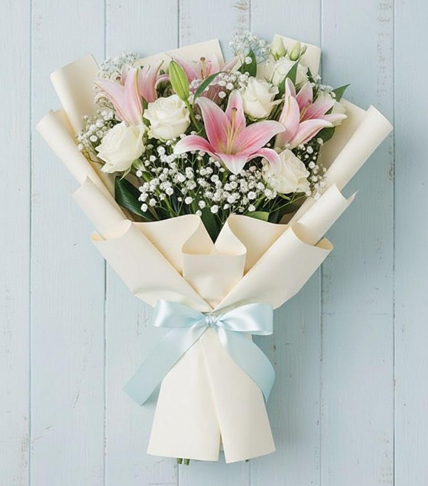 Букет цветов из: Лилии в Верхнем Мамоне