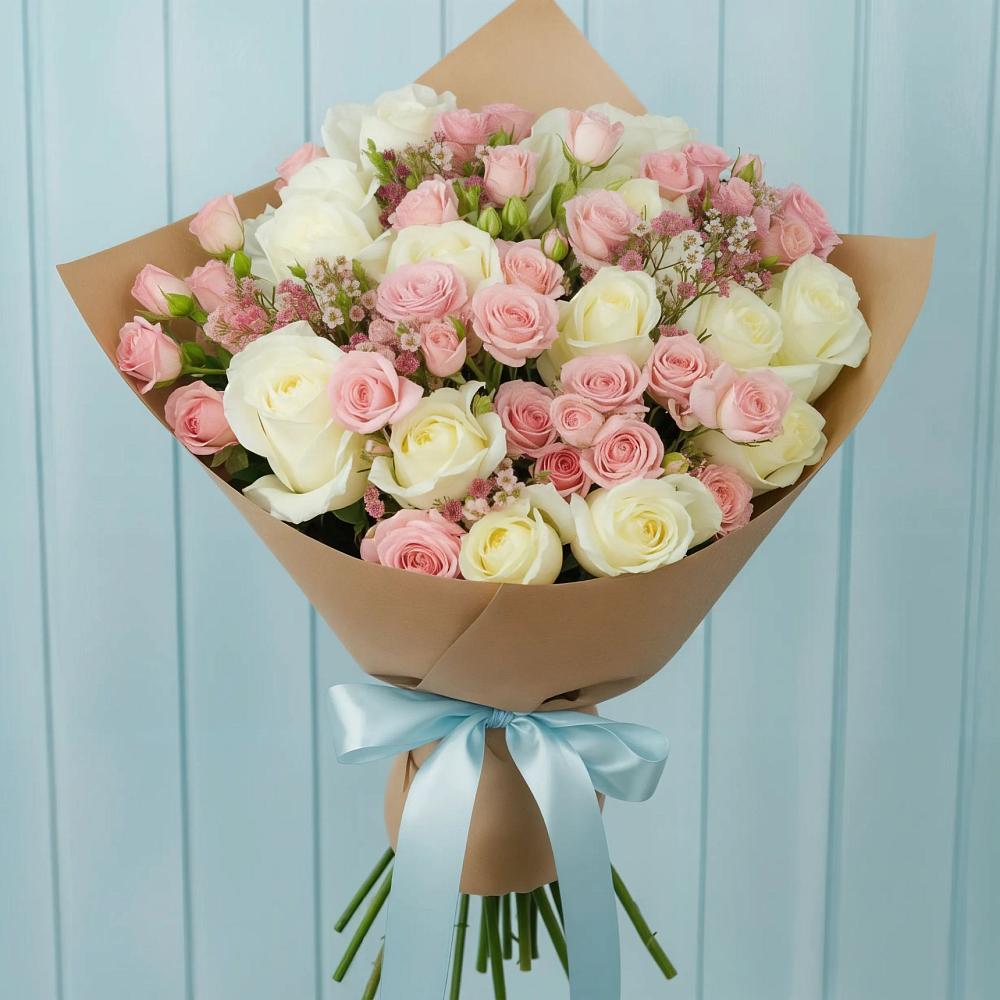 Букет цветов из: Розы в Верхнем Мамоне