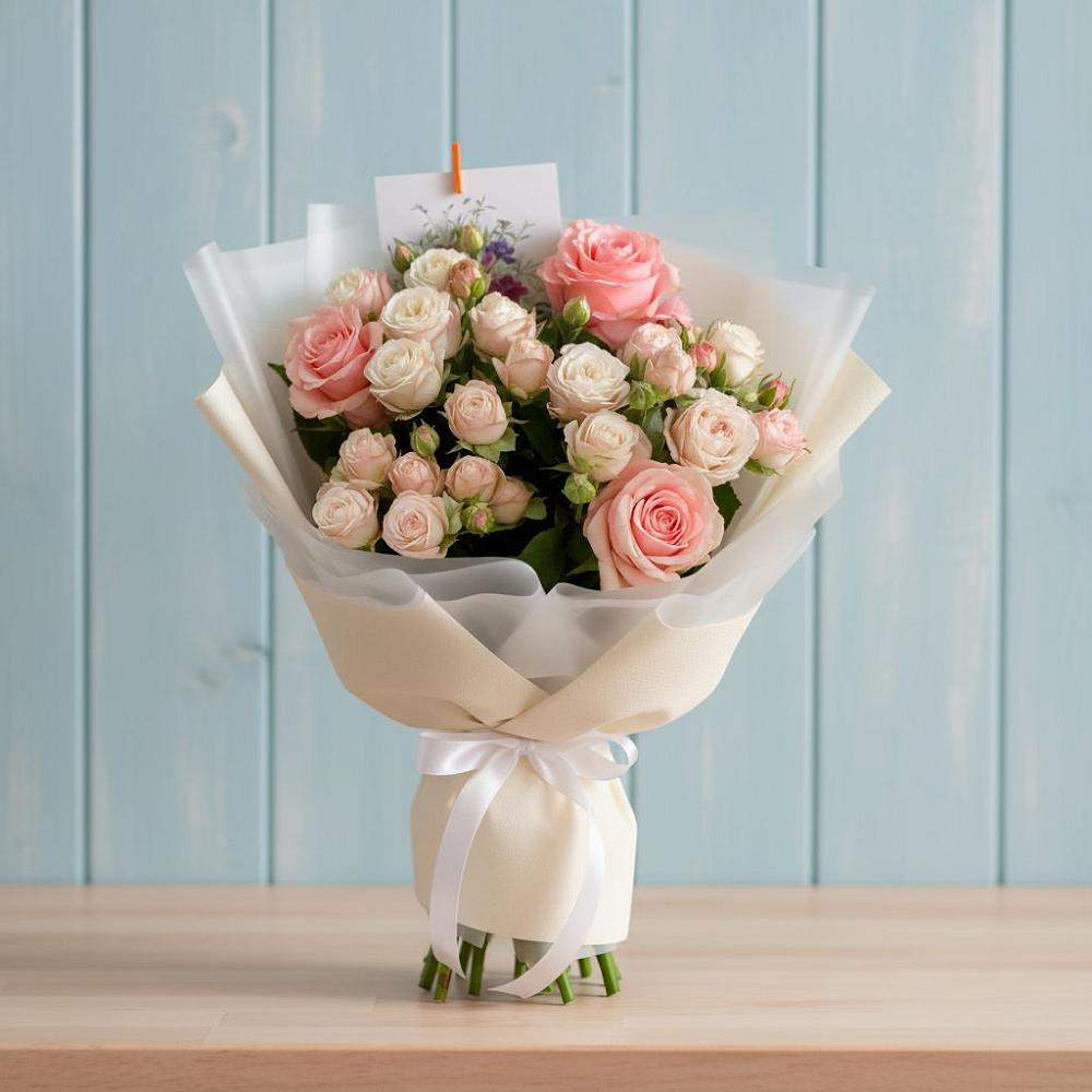 Букет цветов из: Розы в Верхнем Мамоне