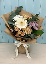 Букет цветов из:  Герберы и Хризантемы в Верхнем Мамоне
