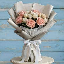 Букет цветов из:  Розы #REPLACE_PRED# Верхнем Мамоне