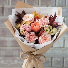 Букет цветов из:  Гвоздики, Хризантемы и Розы в Верхнем Мамоне