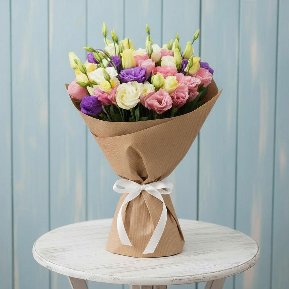 Букет цветов из: Лизиантусы в Верхнем Мамоне