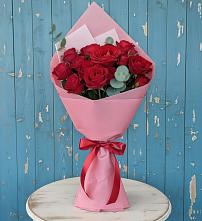 Букет цветов из:  Розы #REPLACE_PRED# Верхнем Мамоне