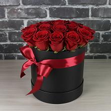 Цветочная композиция из Розы в шляпной коробке в Верхнем Мамоне