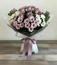 Букет цветов из:  Хризантемы и Розы в Верхнем Мамоне