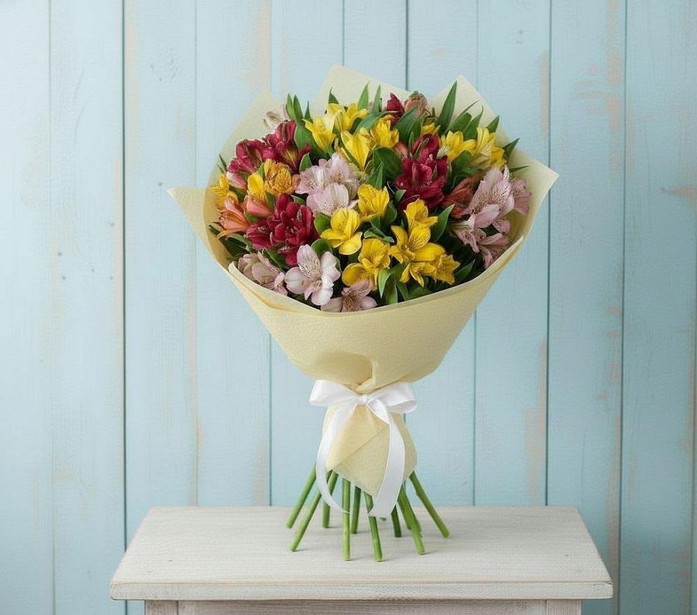 Букет цветов из: Альстромерии в Верхнем Мамоне