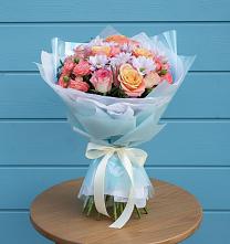 Букет цветов из:  Хризантемы и Розы в Верхнем Мамоне