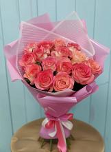 Букет 15 Розовых роз Равель в Верхнем Мамоне