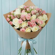 Букет цветов из:  Розы #REPLACE_PRED# Верхнем Мамоне